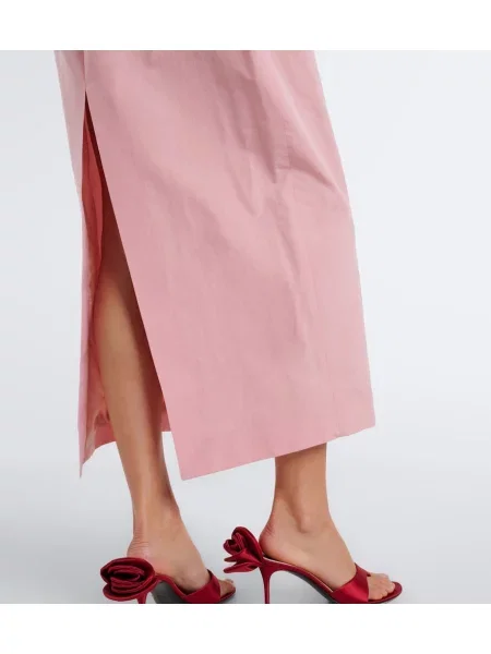 Rochie midi Magda Butrym de mătase roz