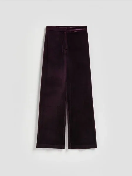 Reserved Вельветові штани темно-фіолетовий фіолетові