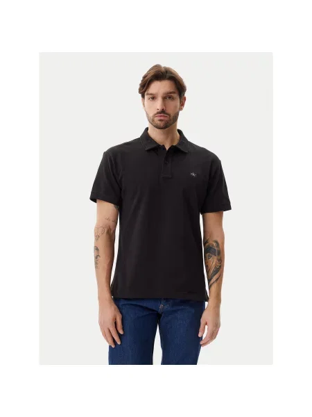 Calvin Klein Jeans Polo Regular Fit μαύρο