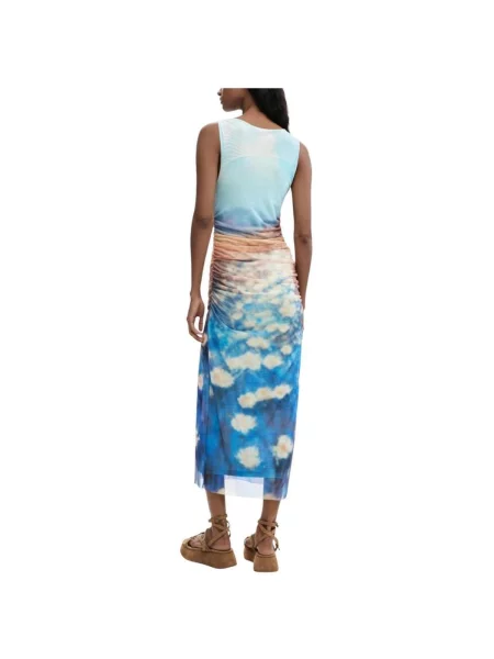 Rochie Desigual din tul albastru