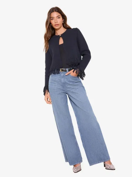 Lipsy Geacă tricotată bleumarin