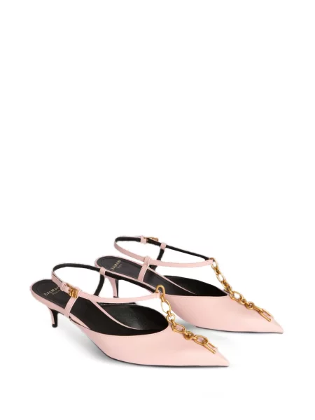 Colier Balmain din piele roz