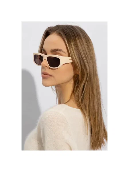 Jacquemus Akcesoria Kobieta ONE SIZE Okulary przeciwsłoneczne z logo beżowy