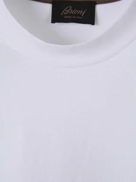 Tricou Brioni cu autograf alb