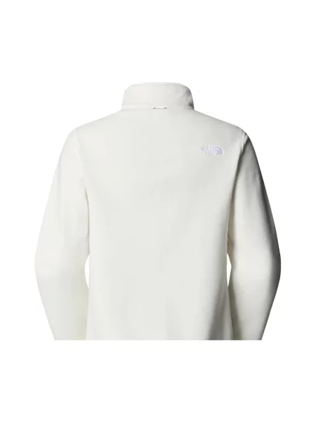 Geacă The North Face din fleece alb
