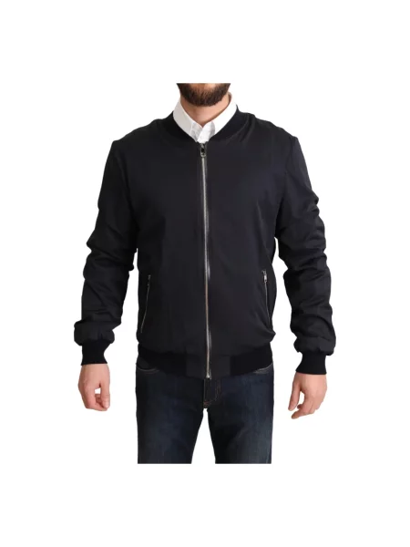 Kurtka bomber Dolce And Gabbana klasyczny czarny