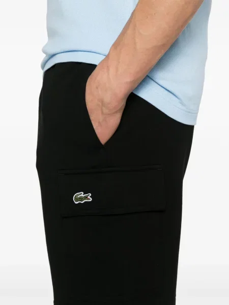 Σορτς cargo Lacoste μαύρο