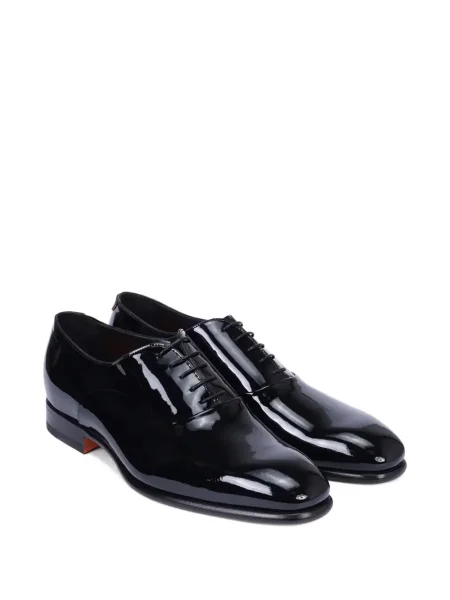 Oxford Santoni din țesătură twill negru