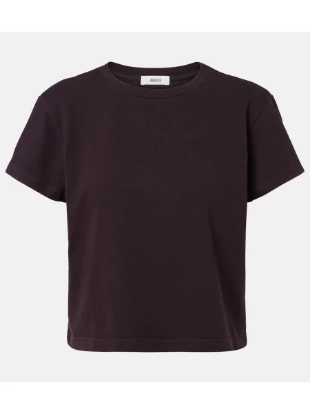 Tricou Agolde din jerseu violet