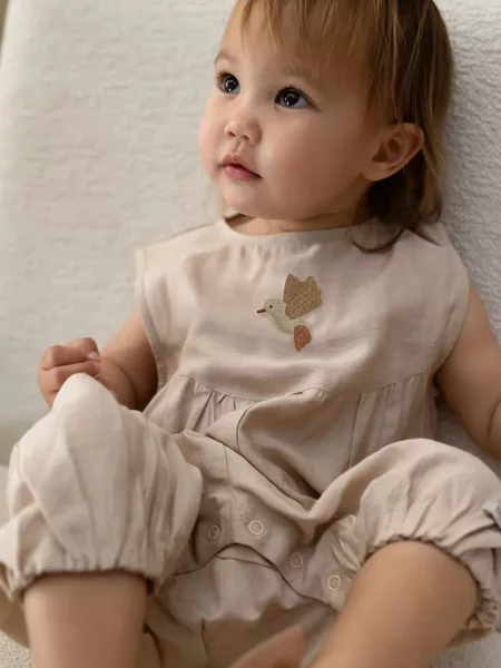 Donsje kombinezon za djecu Sabla Playsuit Hummingbird bež