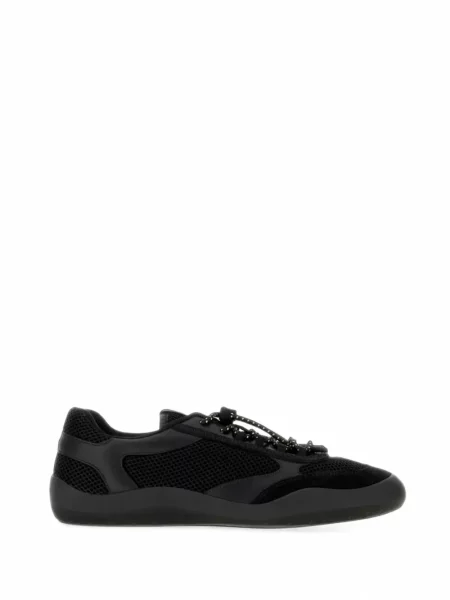 Sneakerși Prada plasă negru