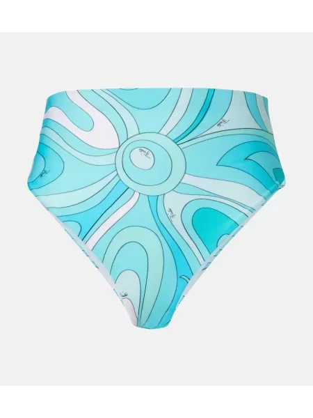 Bikini Pucci cu talie înaltă albastru