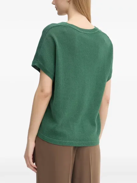 Tricou Marc Aurel tricotate cu decolteu în V verde