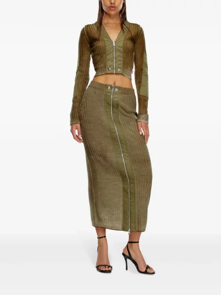 Decupat cardigan Diesel verde