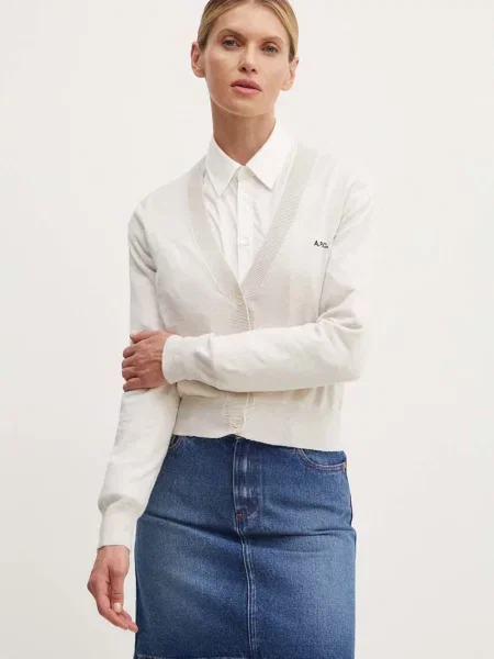 A.P.C. cardigan din cardigan berenice light bej
