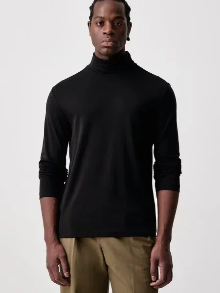 Tricou cu mânecă lungă Calvin Klein negru