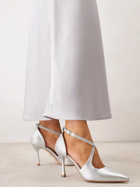 Pantofi stiletto Dalimara Argintii