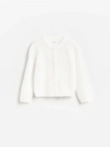 Reserved Cardigan cu perle crem