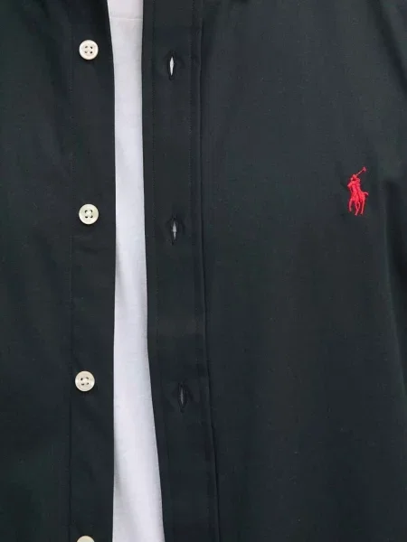 Сорочка Polo Ralph Lauren regular комір button-down чорний