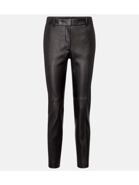 Pantaloni Joseph din piele negru