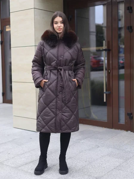 Пальто з утеплювачем MilaNova коричневий