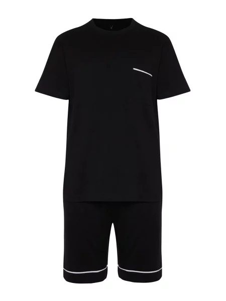 Trendyol Pijama scurtă negru