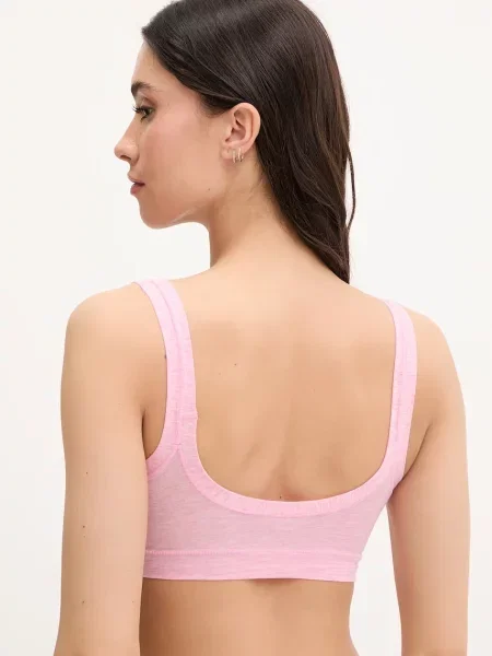 United Colors of Benetton podprsenka s bavlnou růžová