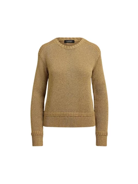 Sweter Ralph Lauren z długim rękawem żółty