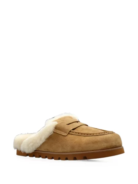 Papuci tip mules Naked Wolfe din piele de oaie