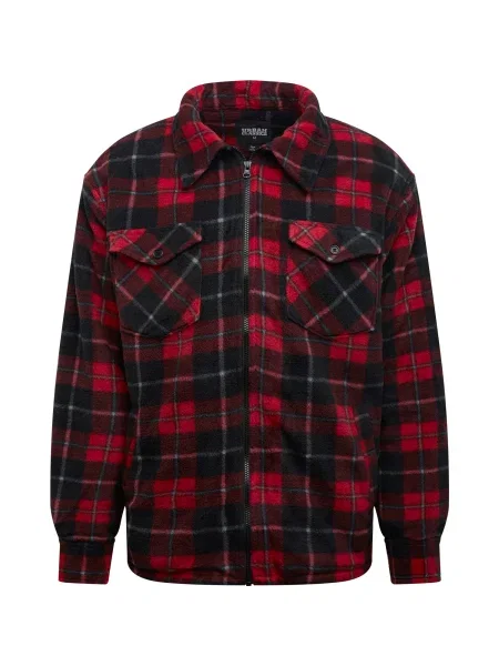 Urban Classics Geacă de primăvară-toamnă roșu / negru alb