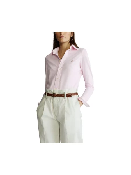 Polo Ralph Lauren Bluzki Kobieta XS Miękka koszula z dżerseju Heidi różowy
