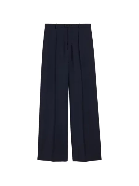 Pantaloni Jil Sander de lână albastru