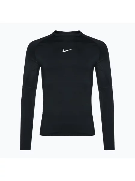 Longsleeve treningowy Nike Pro Warm LS black/ white biała