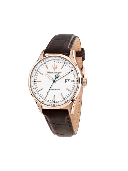 Pολόι Maserati καφέ