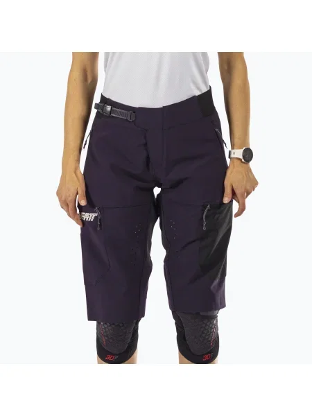 Pantaloni scurți de ciclism pentru femei Leatt MTB Enduro W black negru