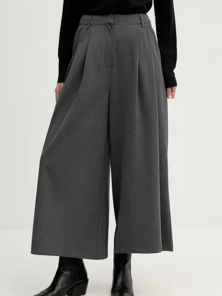 Pedro del Hierro pantaloni lat high waist gri