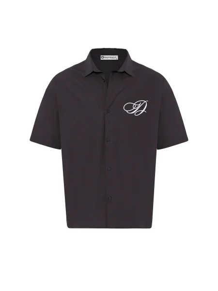 Dandalo Košile tmavě šedá bílá