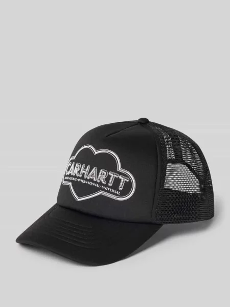 Czapka z daszkiem Carhartt Wip w serca z nadrukiem czarna