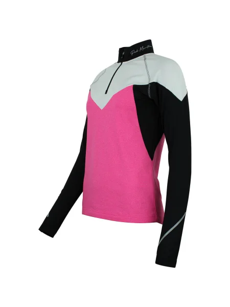 Tricou mânecă lungă Peak Mountain roz
