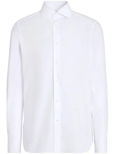 Gulerat cămașă Zegna alb