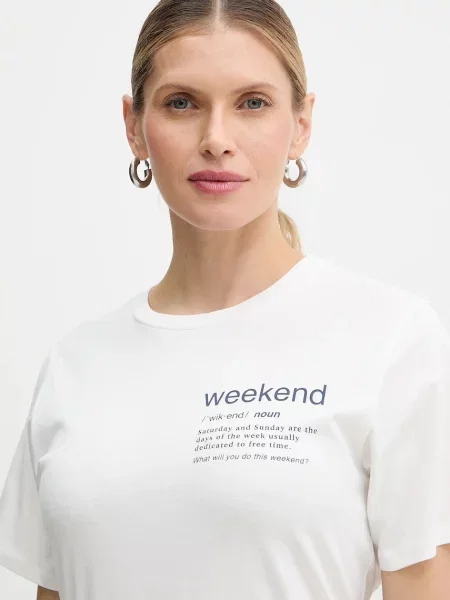 Weekend MaxMara Póló WKDTENUE | Relaxed fit fehér