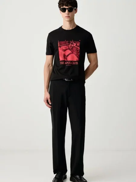 HUGO Tricou Dikems negru