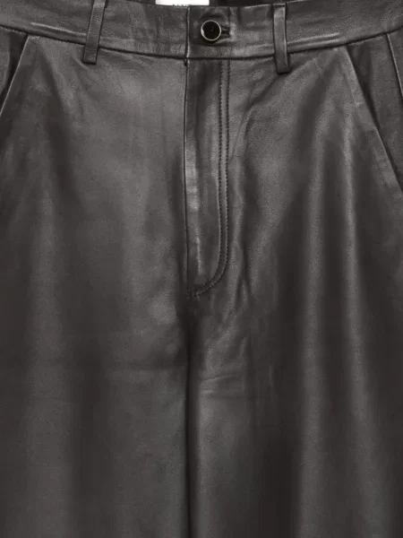 Pantaloni Alysi din piele maro