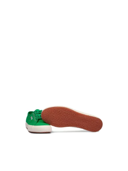 Lniane sneakersy Superga 2750 zielone