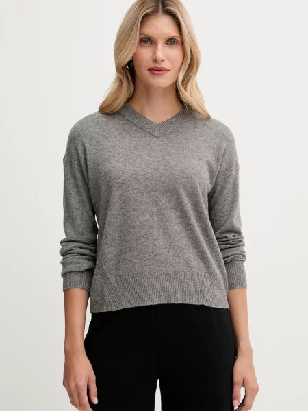 United Colors of Benetton pulover din amestec de lână light gri