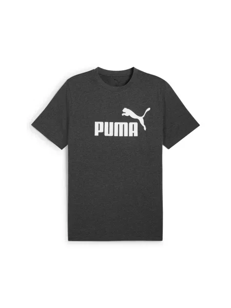 Футболка PUMA Ess No. 1 Logo Heather Tee комбінований верх сірий