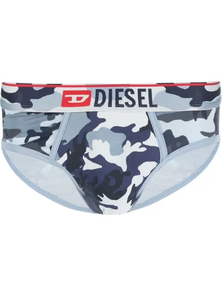 Chiloți Diesel cu imagine cu model camuflaj albastru