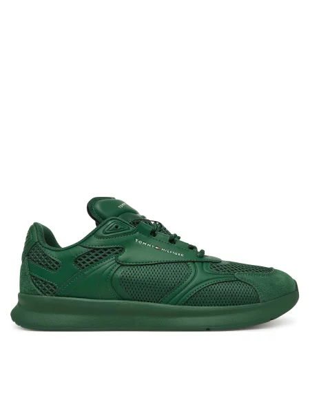Tenisice Tommy Hilfiger Lightweight Runner Monocolor zelena