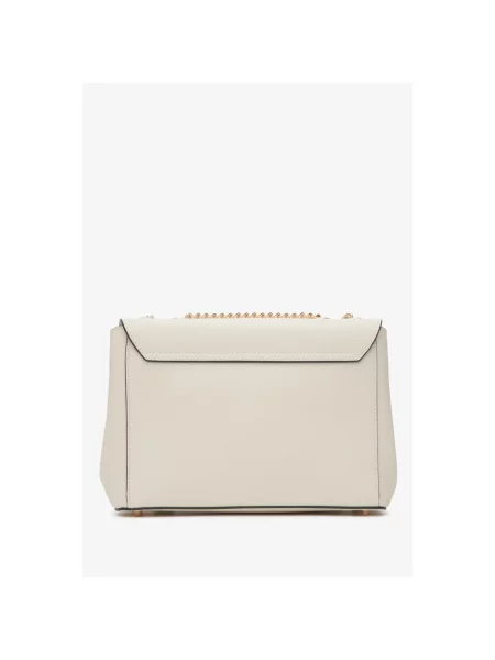 Кожаная сумка на цепочке Cromia белая