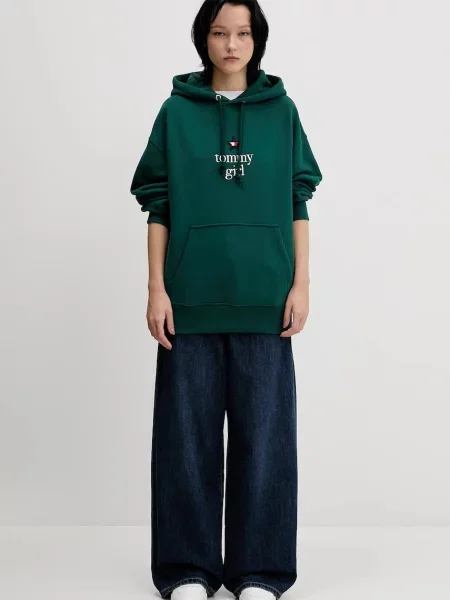 Tommy Jeans μπλούζα πράσινο